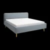 2-Persoonsbedden|Ygo Bedkader MATTI Aspen Ijsblauw 160x200