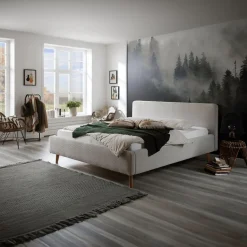 2-Persoonsbedden|Ygo Bedkader MATTI Poso Beige 160x200