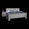 2-Persoonsbedden|Ygo Bedkader NAVAN Kiezelgrijs/Noors Eiken 180x200