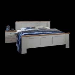 2-Persoonsbedden|Ygo Bedkader NAVAN Kiezelgrijs/Noors Eiken 180x200