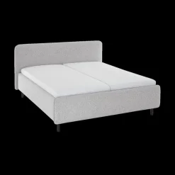 2-Persoonsbedden|Ygo Bedkader ZEGER Lichtgrijs 160x200