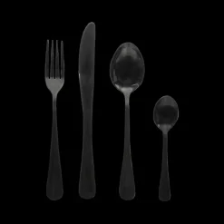 Bestek|Ygo Bestek BOJA 4pers. Inox Zwart