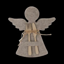 Kerst|Ygo Bestekhouder ANGELA Engel Vilt Ass.
