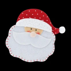 Kerst|Ygo Bestekhouder SANTA Vilt Rood Ass.