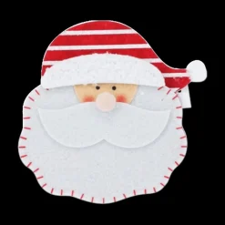 Kerst|Ygo Bestekhouder SANTA Vilt Rood Ass.