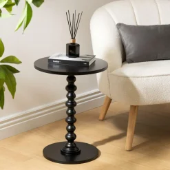 Salontafels & Bijzettafels|Ygo Bijzettafel AXIL Rond Zwart