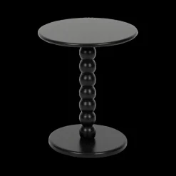 Salontafels & Bijzettafels|Ygo Bijzettafel BUTTON Rond Zwart