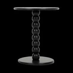Salontafels & Bijzettafels|Ygo Bijzettafel BUTTON Rond Zwart