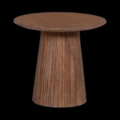 Salontafels & Bijzettafels|Ygo Bijzettafel DOMINGO Mango Lichtbruin Ø50