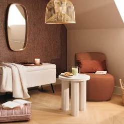 Salontafels & Bijzettafels|Ygo Bijzettafel MOSSON Beige Ø40