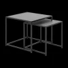 Salontafels & Bijzettafels|Ygo Bijzettafel Set van 2 BOKSKAP Ash Black