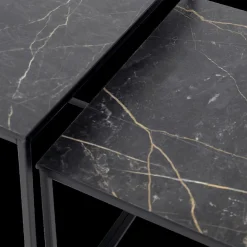 Salontafels & Bijzettafels|Ygo Bijzettafel Set van 2 MIC Marble Bromo