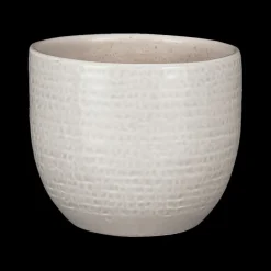 Woondecoratie|Ygo Bloempot CARRIE Rnd L.Grijs L