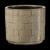 Woondecoratie|Ygo Bloempot Keramiek Beige/Grijs S