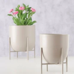 Woondecoratie|Ygo Bloempot KILANA Creme M