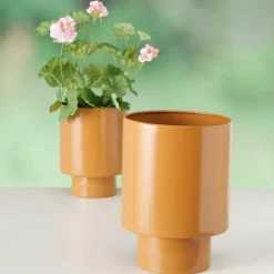 Woondecoratie|Ygo Bloempot KULLA Mat Bruin M