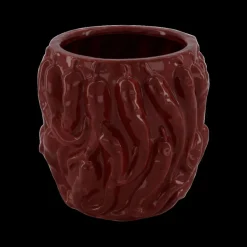 Woondecoratie|Ygo Bloempot PEPPER XL Peper Ker. Rood