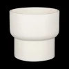 Woondecoratie|Ygo Bloempot RIVA Terracot. Wit M