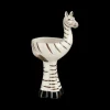 Woondecoratie|Ygo Bloempot ZEBRA Wit/Zwart L