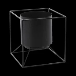 Woondecoratie|Ygo Bloempothouder DERINAS Met. Zwart
