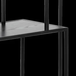 Vitrinekasten|Boekenkasten|Ygo Boekenrek BOKSKAP Ash Black Assymetrisch B77