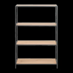 Vitrinekasten|Boekenkasten|Ygo Boekenrek BOKSKAP Wild Oak B77