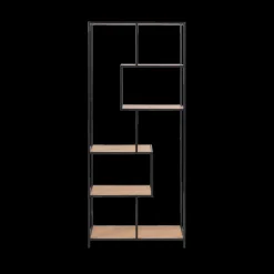 Vitrinekasten|Boekenkasten|Ygo Boekenrek BOKSKAP Wild Oak Assymetrisch B77