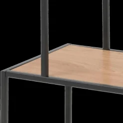 Vitrinekasten|Boekenkasten|Ygo Boekenrek BOKSKAP Wild Oak Assymetrisch B77