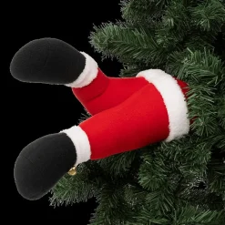 Kerst|Ygo Boomdeco Benen SANTA Rood/Wit