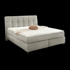 Boxsprings|Ygo Boxspring ALKMAAR Rib Grijs 180x200