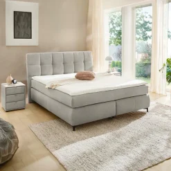 Boxsprings|Ygo Boxspring ALKMAAR Rib Grijs 180x200