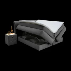 Boxsprings|Ygo Boxspring AMSTELVEEN 160x200 Donkergrijs