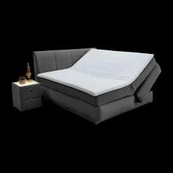 Boxsprings|Ygo Boxspring AMSTELVEEN 180x200 Donkergrijs