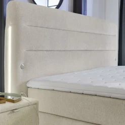 Boxsprings|Ygo Boxspring LELYSTAD Chenille beige 180x200
