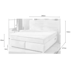 Boxsprings|Ygo Boxspring LELYSTAD Chenille beige 180x200