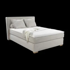 Boxsprings|Ygo Boxspring TILBURG Ribfluweel 426/17 Greige 140x200