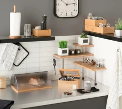 Bewaaraccessoires|Ygo Broodtrommel BAMOR Bamboe/Inox Transp.