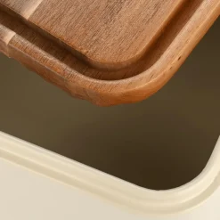 Bewaaraccessoires|Ygo Broodtrommel DOROTA Metaal Beige/Acacia