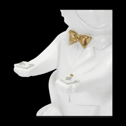 Woondecoratie|Ygo Bulldog BULL Plateau Wit/Goud