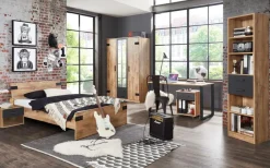 Bureaus & Toebehoren|Ygo Bureau HUVAR J04-Plankeneiche/Graphite