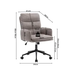 Bureaustoelen|Ygo Bureaustoel MARCUS Raven Zand