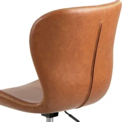 Bureaustoelen|Ygo Bureaustoel PLATS PU Retro Brandy