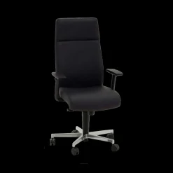 Bureaustoelen|Ygo Bureaustoel PROFI CHIEF Zwart Leder