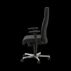 Bureaustoelen|Ygo Bureaustoel PROFI CHIEF Zwart Leder