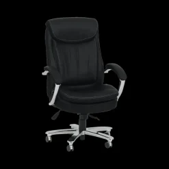 Bureaustoelen|Ygo Bureaustoel ROAR met Arm PU Zwart/Chroom