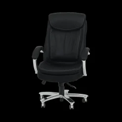 Bureaustoelen|Ygo Bureaustoel ROAR met Arm PU Zwart/Chroom