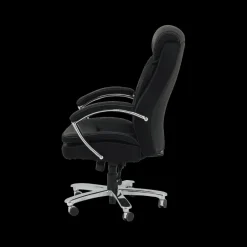 Bureaustoelen|Ygo Bureaustoel ROAR met Arm PU Zwart/Chroom