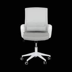 Bureaustoelen|Ygo Bureaustoel TEUN Mesh Lichtgrijs/Wit