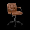 Bureaustoelen|Ygo Bureaustoel WANDA PU retro leather look brandy 691B
