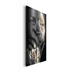Wanddecoratie|Ygo Canvas REI Woman Gold Hand 60x90